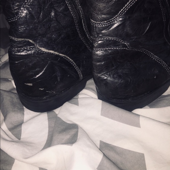 LEATHER COMBAT BOOTS - Picture 4 of 5